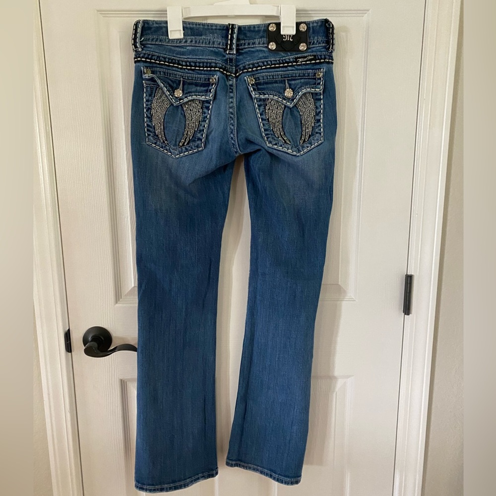Women’s Miss Me wings boot cut jeans size 29